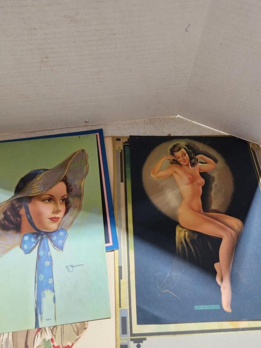 Various pinup items. Vintage Vargas style